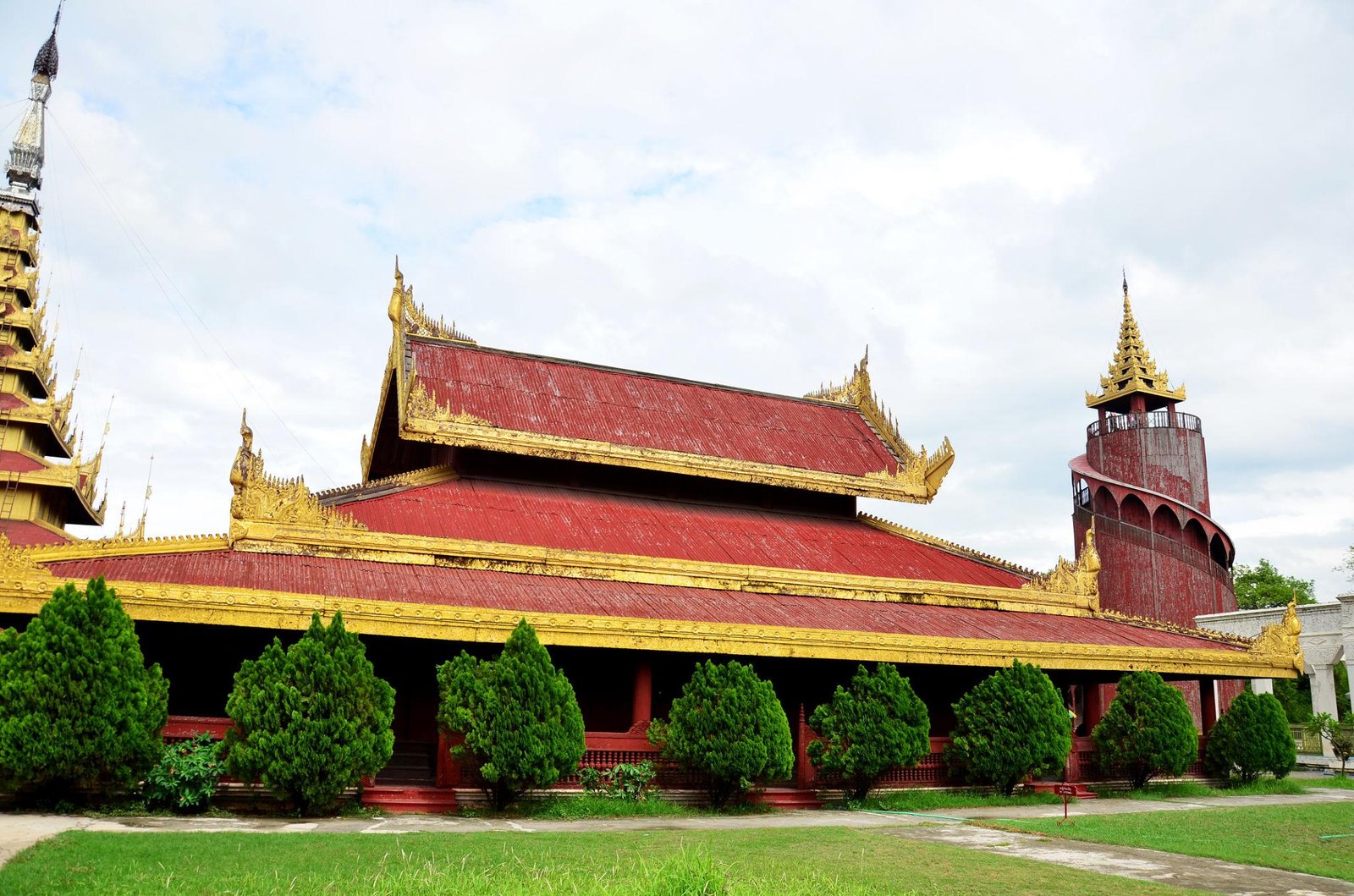 Bagan temples Myanmar at sunrise with hot air balloons